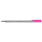 Fineliner Staedtler Triplus 334 - Lot de 10 - Rose fluo 0,3 mm
