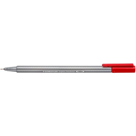 ✅ LOT de 10 Staedtler Triplus Fineliner 334 Marqueur à pointe fine - Ligne 0,3 mm - Encre à base d'eau - Coule en stock