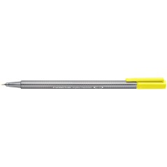 ✅ LOT de 10 Staedtler Triplus Fineliner 334 Stylo Fineliner - Ligne 0,3 mm - Encre à base d'eau - Couleur jaune en stock