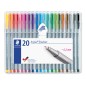 Fineliner Staedtler - Lot de 20 stylos papeterie