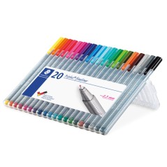 Fineliner Staedtler - Lot de 20 stylos papeterie