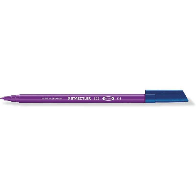 LOT de 10 Staedtler Noris 326 Marqueur à pointe fine - Course 1 mm environ - Pot à base d'eau - Couleur violette