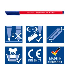 ✅ Staedtler Noris 326 Marqueur à pointe fibre couleur en stock