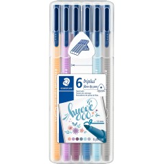 ✅ Staedtler TriplusColor323 Lot de 6 marqueurs en stock