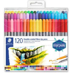 ✅ Staedtler 3200 Lot de 120 marqueurs couleur en stock