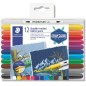 Staedtler 3190 Lot de 12 marqueurs textiles