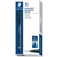 Marqueur permanent Staedtler Lumocolor - Lot de 10