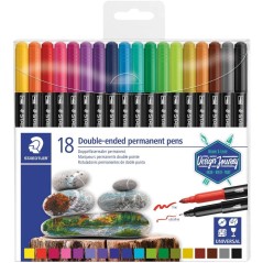 ✅ Staedtler 3187 Lot de 18 marqueurs couleur en stock