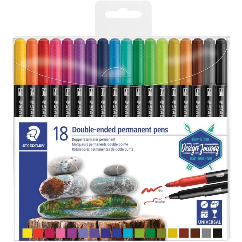 Staedtler 3187 Lot de 18 marqueurs