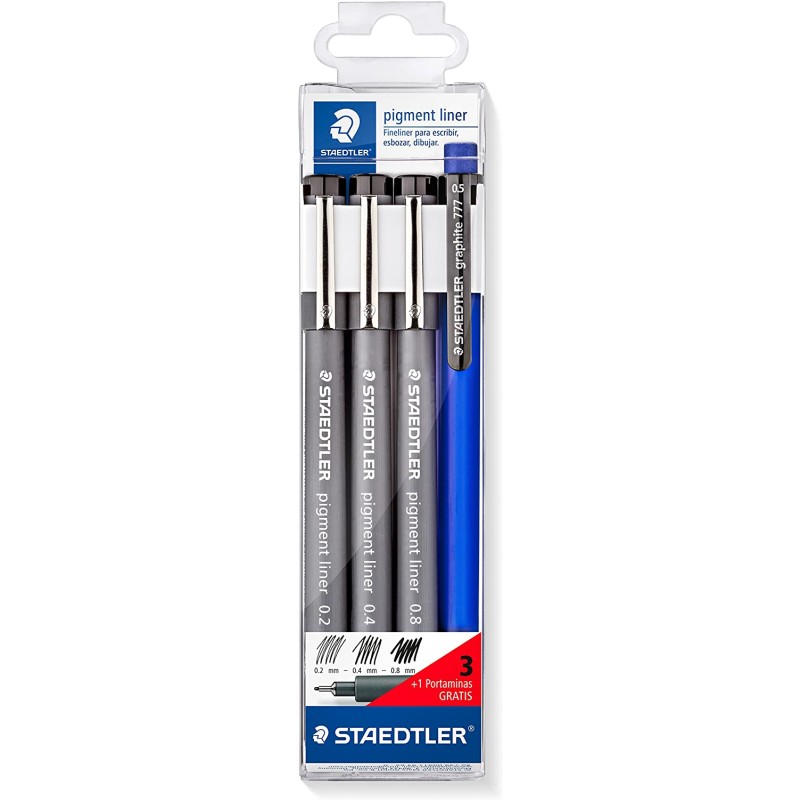 Marqueurs calibrés et portemine Staedtler - Papeterie pack 4

