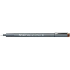 ✅ LOT de 10 Staedtler Pigment Liner 308 Marqueur calibré - Course 0,3 mm - Séchage rapide - Couleur Marron cou en stock