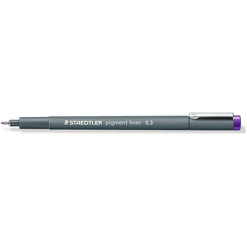 Staedtler Pigment Liner 308 Marqueur - Violet 0,3 mm - Lot de 10