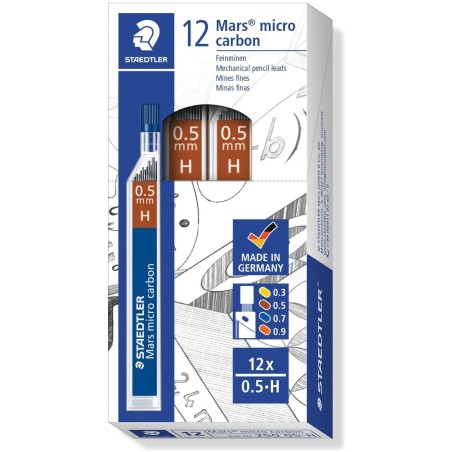 Mines H Staedtler Mars Micro lot de 12
