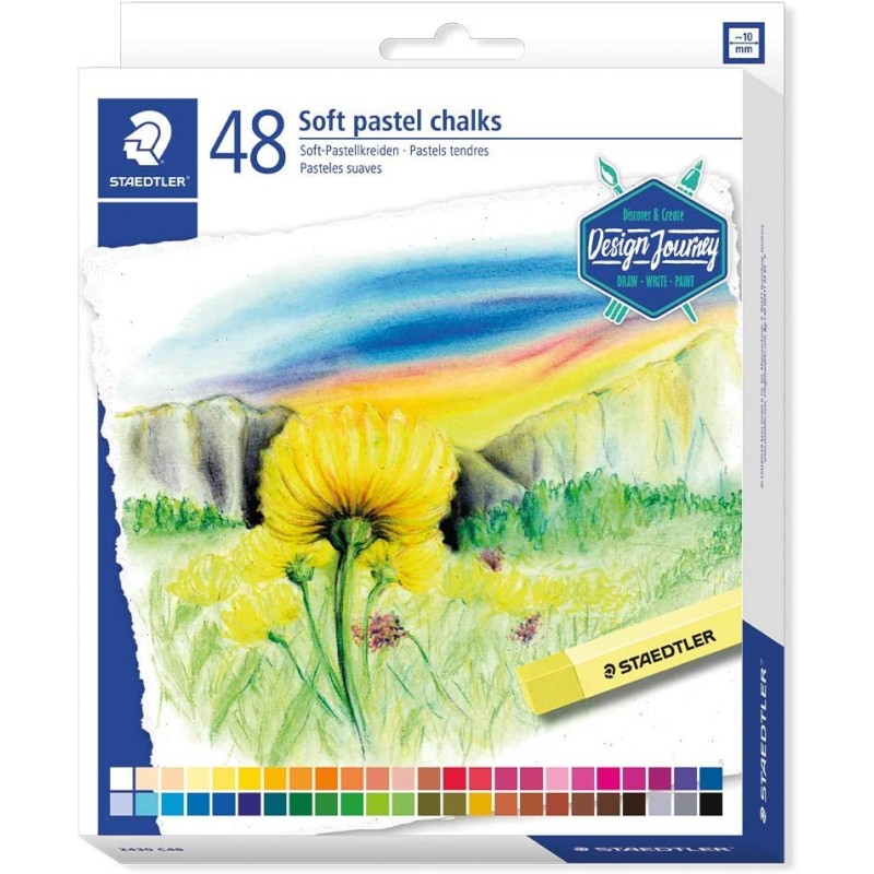 Staedtler Lot de 48 Craies Pastel Douces