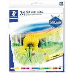 ✅ Staedtler Lot de 36 Craies Pastel Douces couleur en stock