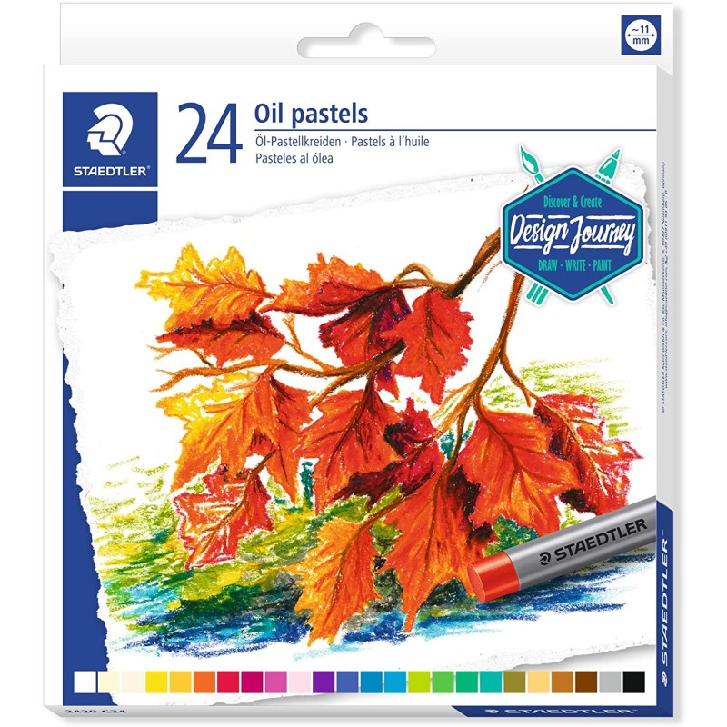 Staedtler Oil Pastels 24 Couleurs Brillantes