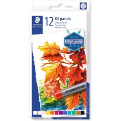 ✅ Staedtler Oil Pastels 12 Couleurs Brillantes couleur en stock