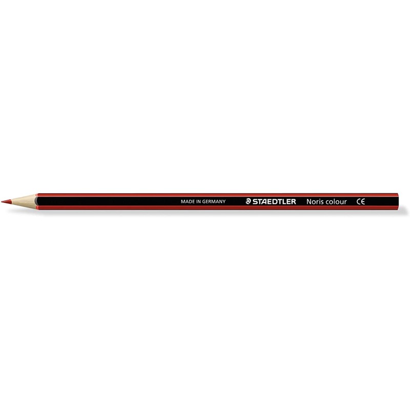 Staedtler Noris Color 185 lot de 12 Crayons Rouge clair