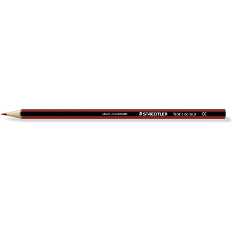 ✅ Staedtler Noris Color 185 lot de 12 Crayons Rouge clair couleur en stock