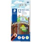 Staedtler Noris Color 185 Lot 12 Crayons Durables