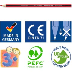 ✅ Staedtler Noris Color 185 Lot 12 Crayons Durables couleur en stock