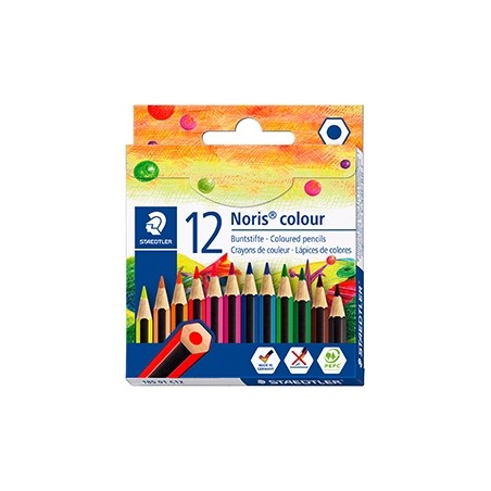 ✅ Staedtler Noris Color 185 Lot 12 Crayons couleur en stock