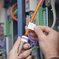 Dymo S0718620 ID1-19 (18445) - Texte noir sur fond blanc 19 mm x 5,5 m