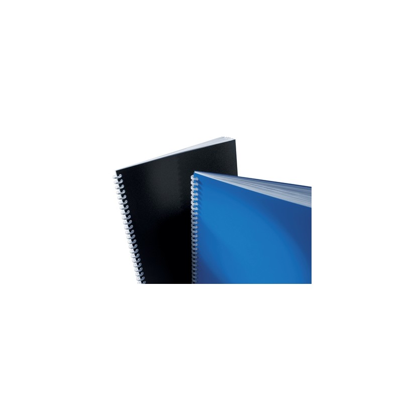 GBC PolyClearView Pack de 100 Couvertures de Reliure A4 - 500 Microns - Couleur Noir