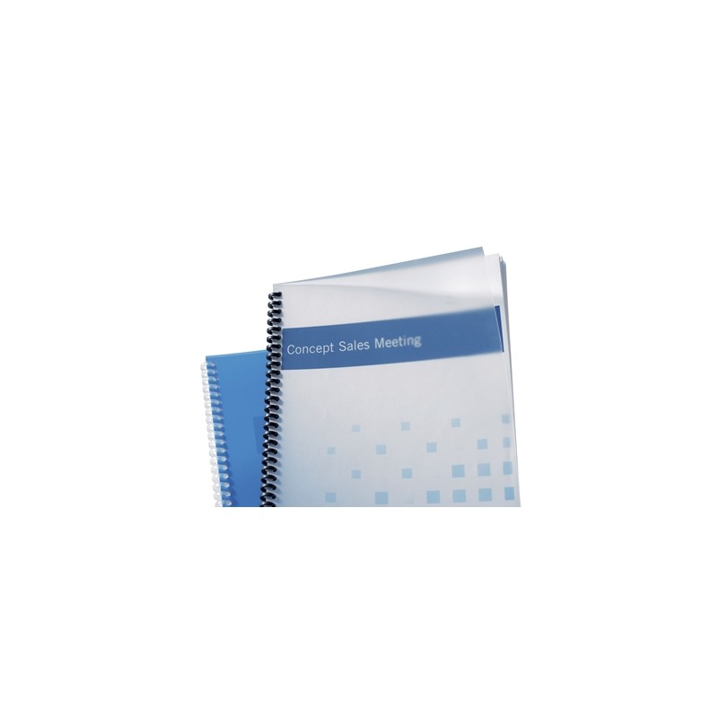 GBC PolyClearView Lot de 100 couvertures de reliure A4 - 500 microns - Couleur transparente