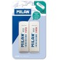 Gomme biseautée Milan Nata 612 lot de 2 Gomme biseautée Milan Nata 612 lot de 2