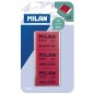 Gommes non abrasives Milan Nata 624 pack de 3 Gommes non abrasives Milan Nata 624 pack de 3