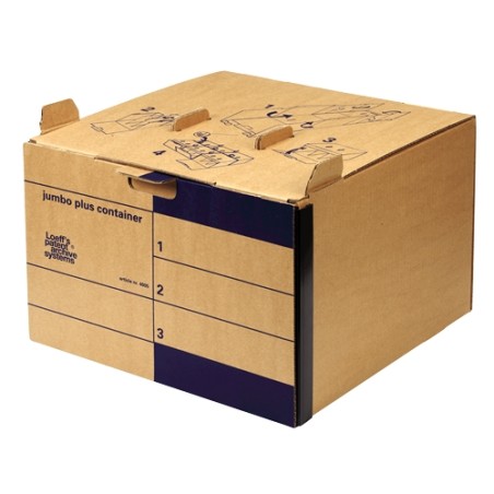 ✅ Fellowes Loeffs Lot de 15 conteneurs de fichiers Jumbo Plus - Couleur Marron couleur en stock