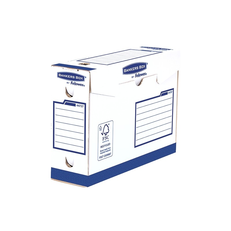 Fellowes Bankers Box Basic Lot de 20 boîtes de classement finales A4+ 100 mm - Extra solide - Assemblage manuel - Carton