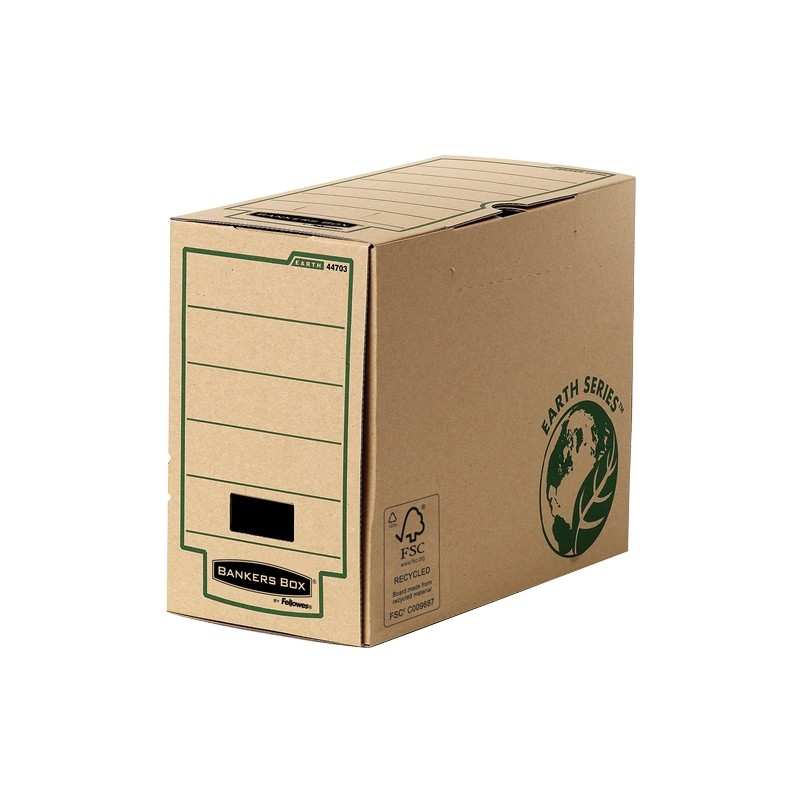 Fellowes Bankers Box Earth - LOT de 20 Boîtes de Classement Finale A4 150 mm - Assemblage Manuel - Carton Recyclé