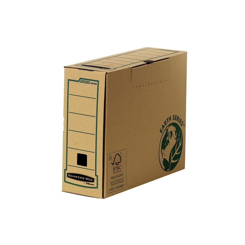 Fellowes Bankers Box Earth Boîte classement A4 - 100 mm - Lot de 20 - Marron