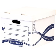 ✅ Fellowes Bankers Box Basic File Container - Lot de 10 - Assemblage manuel - Carton recyclé couleur en stock