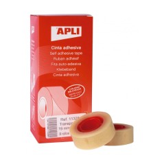 ✅ Apli Lot de 8 Rubans Adhésifs Transparents 19 mm x 33 m couleur en stock