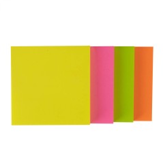 ✅ Apli Funny Cube de 400 Notes Autocollantes 75 x 75 mm - Couleurs Fluorescentes Assorties en stock