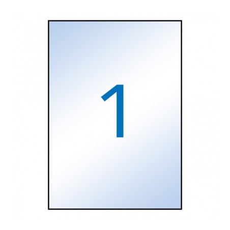 ✅ Etiquettes permanentes transparentes Apli 210 x 297 mm - 10 feuilles couleur en stock
