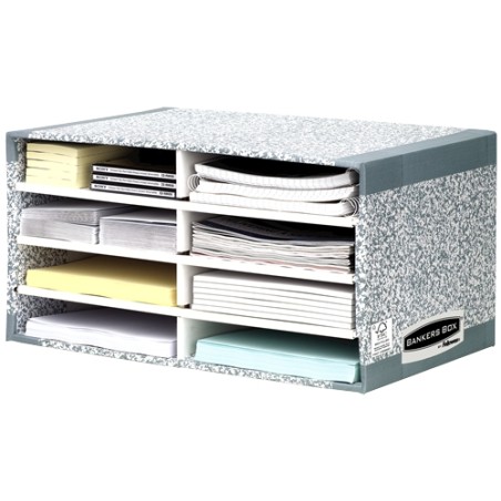 ✅ Trieur de bureau Fellowes Bankers Box - Assemblage automatique Fastfold - Carton recyclé certifié FSC - Coul en stock