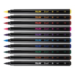 Lot 10 Mks. Pt. Pinceau Milan - 0,5 à 4 mm