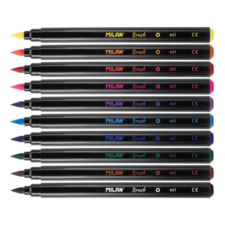 Lot 10 Mks. Pt. Pinceau Milan - 0,5 à 4 mm