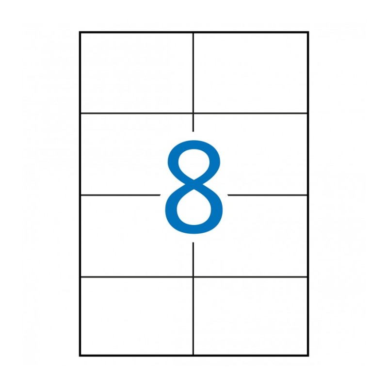 Etiquettes permanentes Apli White 105 x 74 mm - 500 feuilles