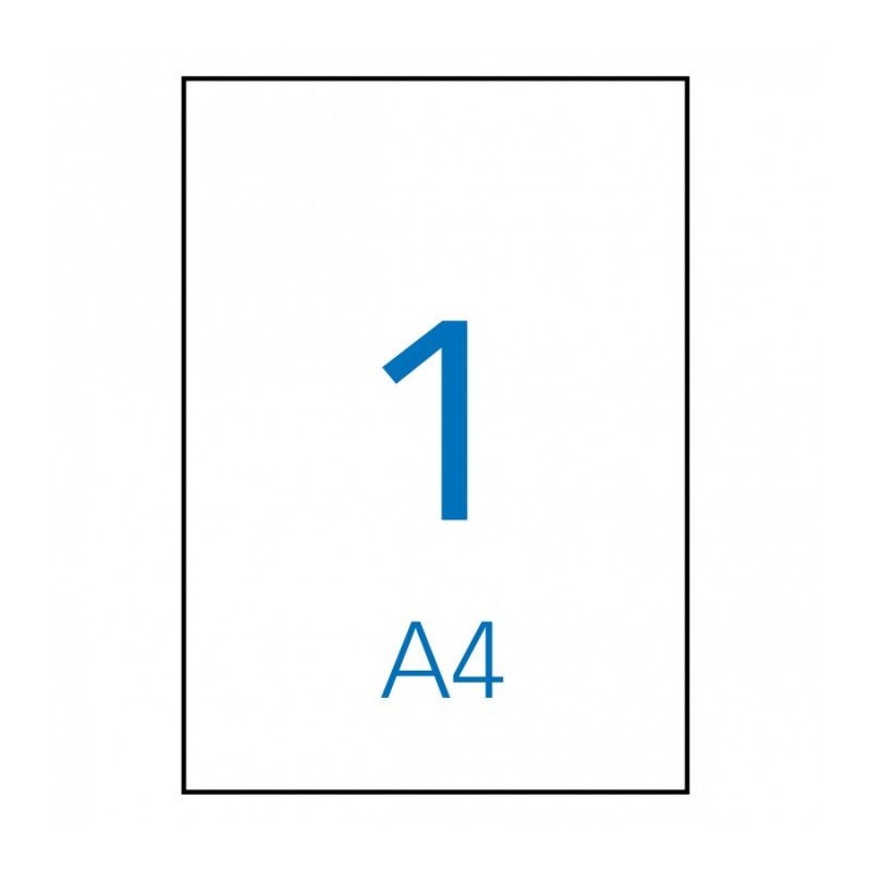 Etiquettes permanentes Apli White 210 x 297 mm - 500 feuilles