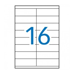 ✅ Etiquettes permanentes Apli White 105 x 35 mm - 100 feuilles couleur en stock