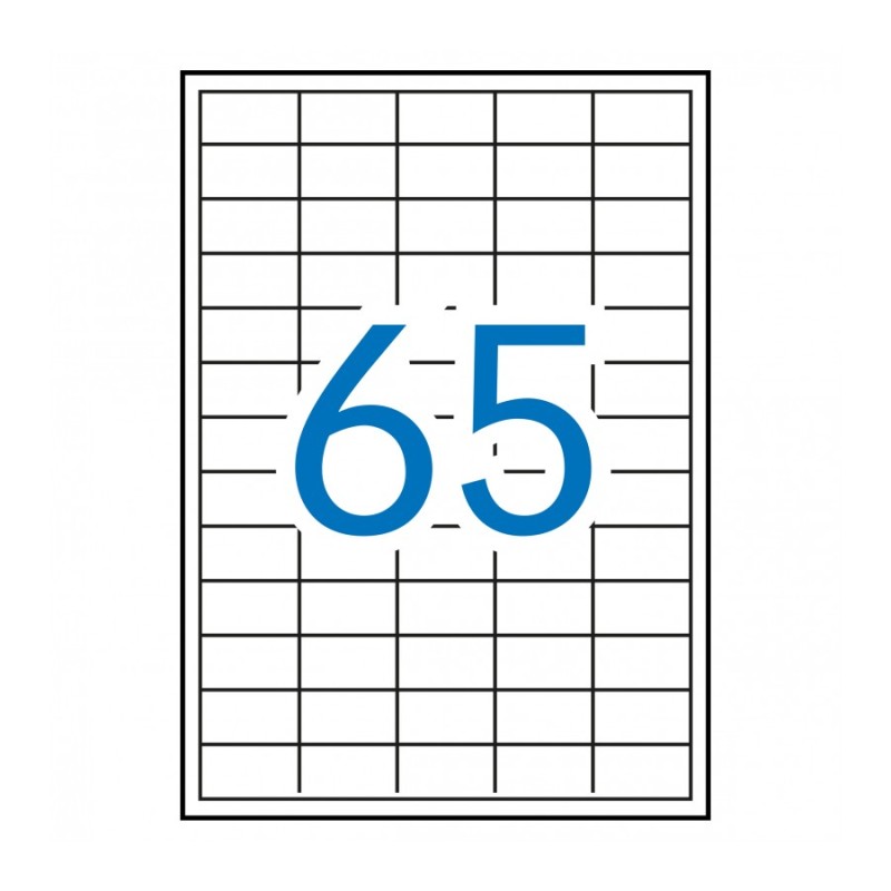 Etiquettes permanentes Apli blanches 38 x 21,2 mm - 100 feuilles