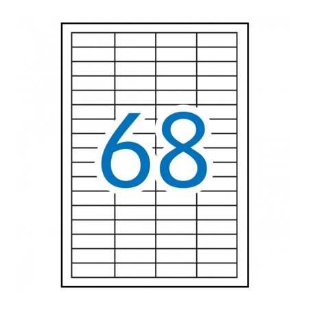 ✅ Etiquettes permanentes Apli blanches 48,5 x 16,9 mm - 100 feuilles couleur en stock