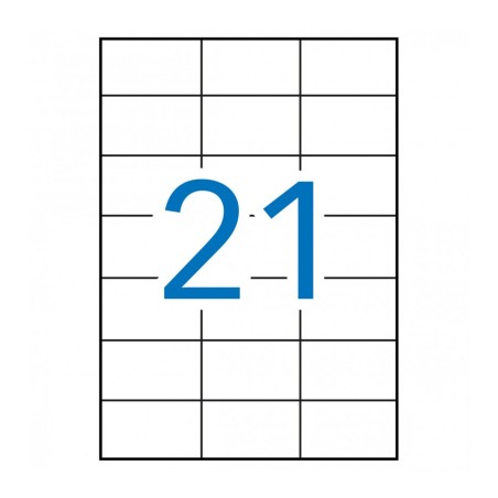 ✅ Etiquettes permanentes Apli White 70 x 42,4 mm - 100 feuilles couleur en stock