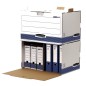 LOT de 5 Conteneur de fichiers Fellowes Bankers Box - Accès frontal - Assemblage manuel - Carton recyclé certifié FSC