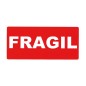 Apli Rouleau de 200 Etiquettes Permanentes - Fragile - Couleur Rouge